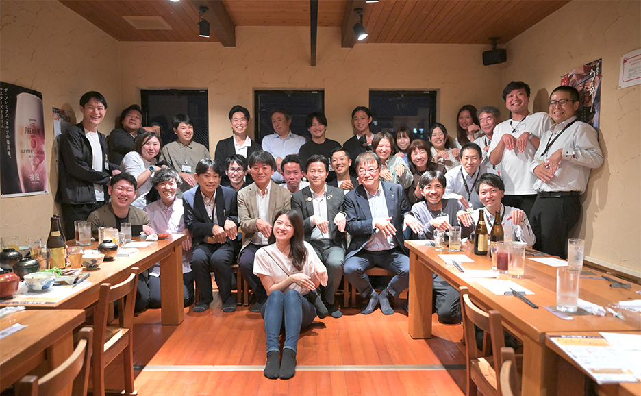 集合写真（上定市長/平松CHRO/参加者 等）