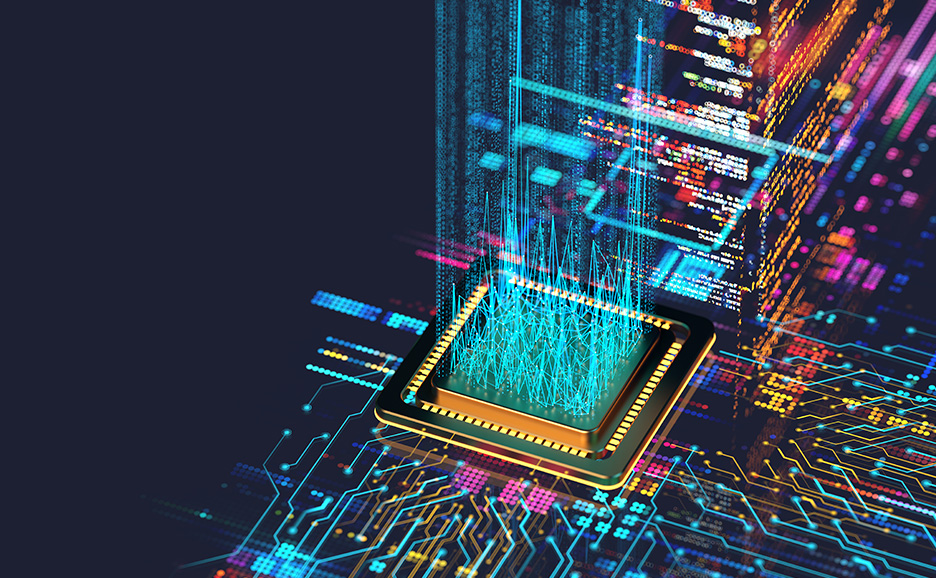 データチャートとグラフの抽象的なデジタル表示。
