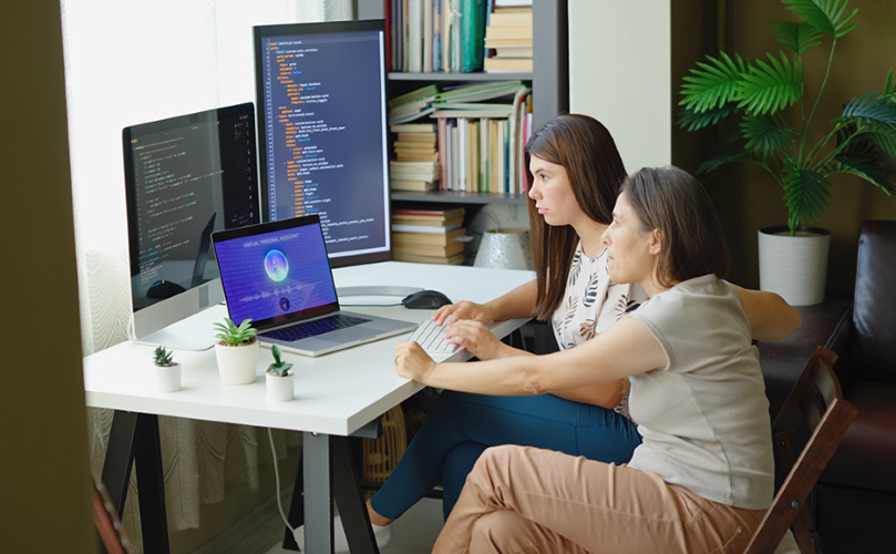 Conceptual visual representing continuously evolving talent in the age of AI